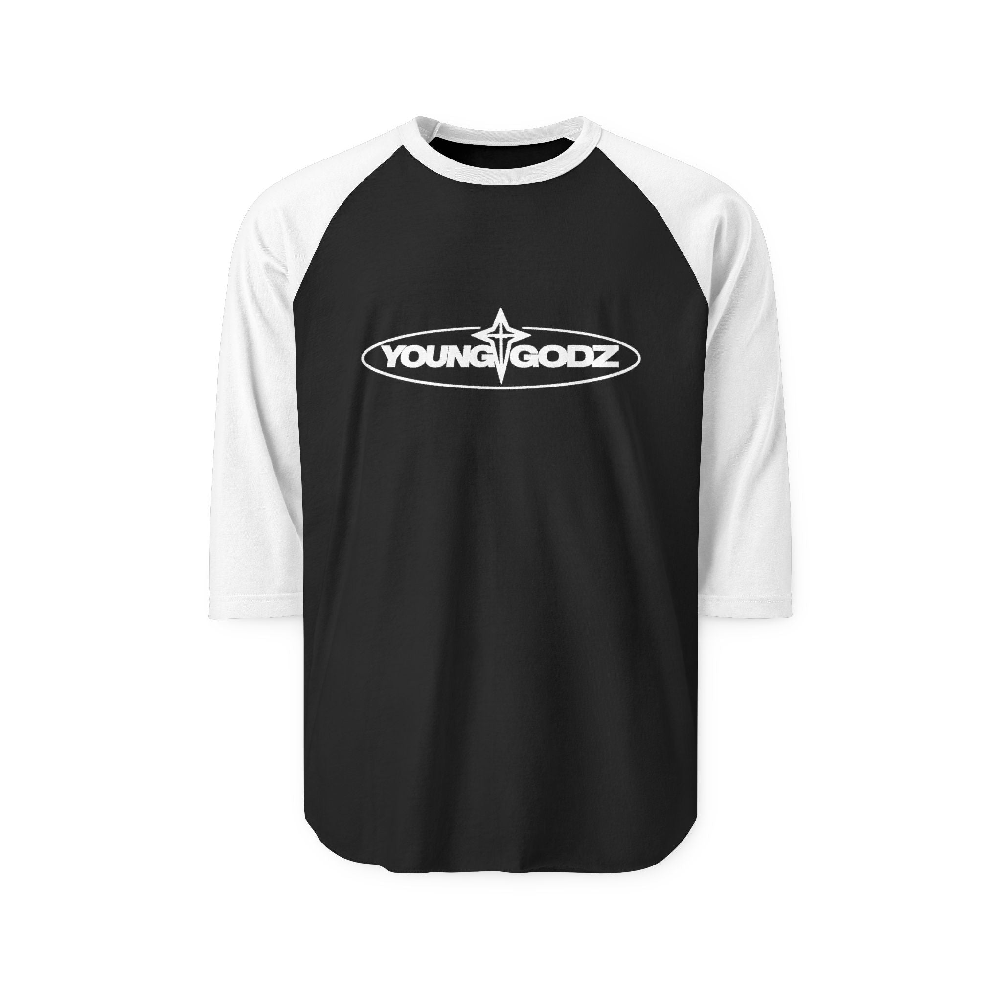 Raglan Shirt — Young Godz Logo Baseball Tee