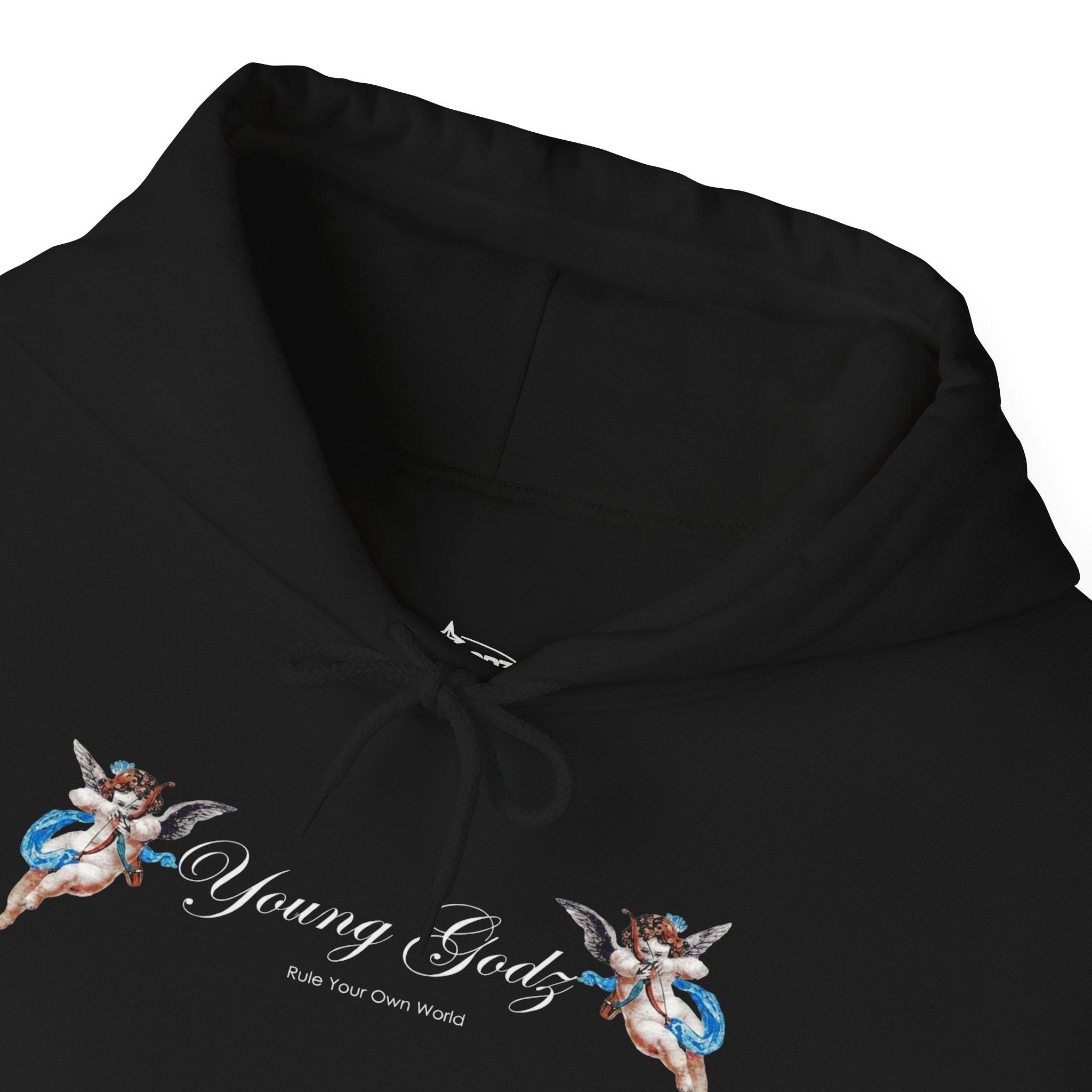 Angels Hoodie — Small Chest Wings Graphic