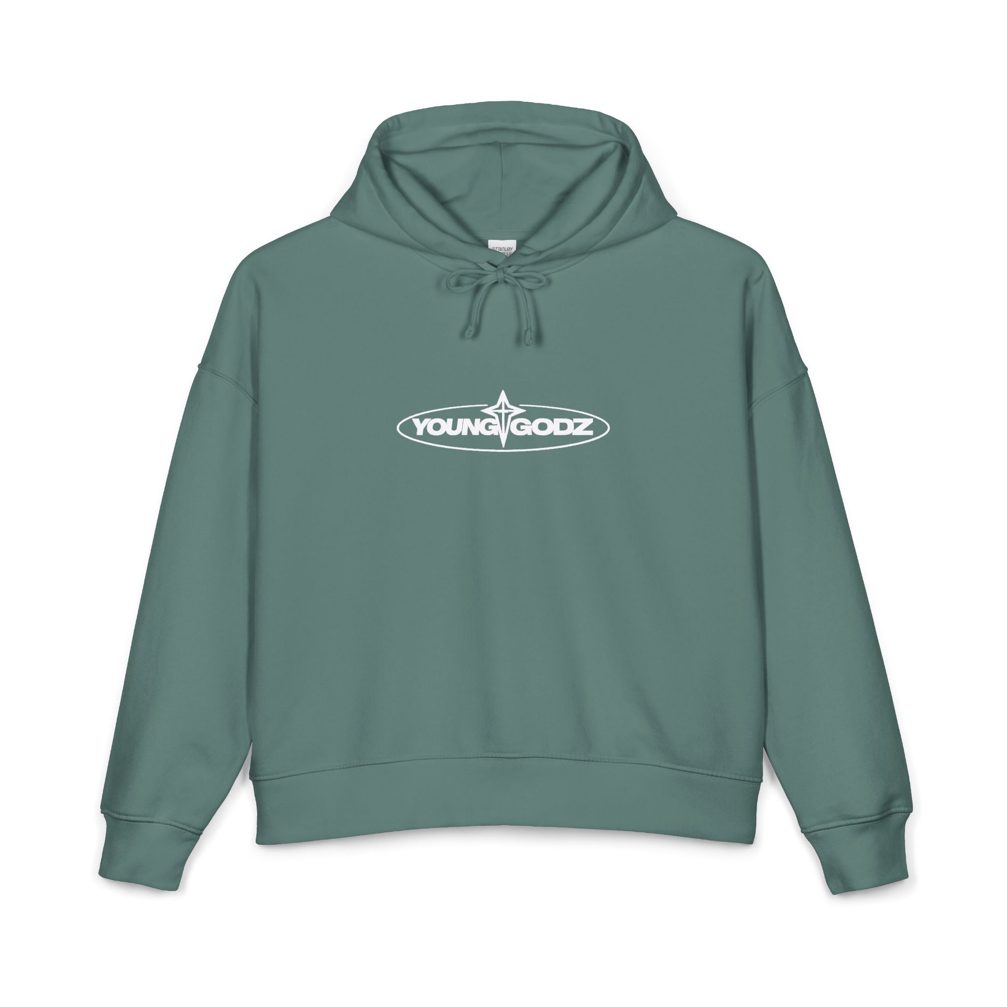 Cross Rose Hoodie — Women's Organic Midweight Cozy Pullover