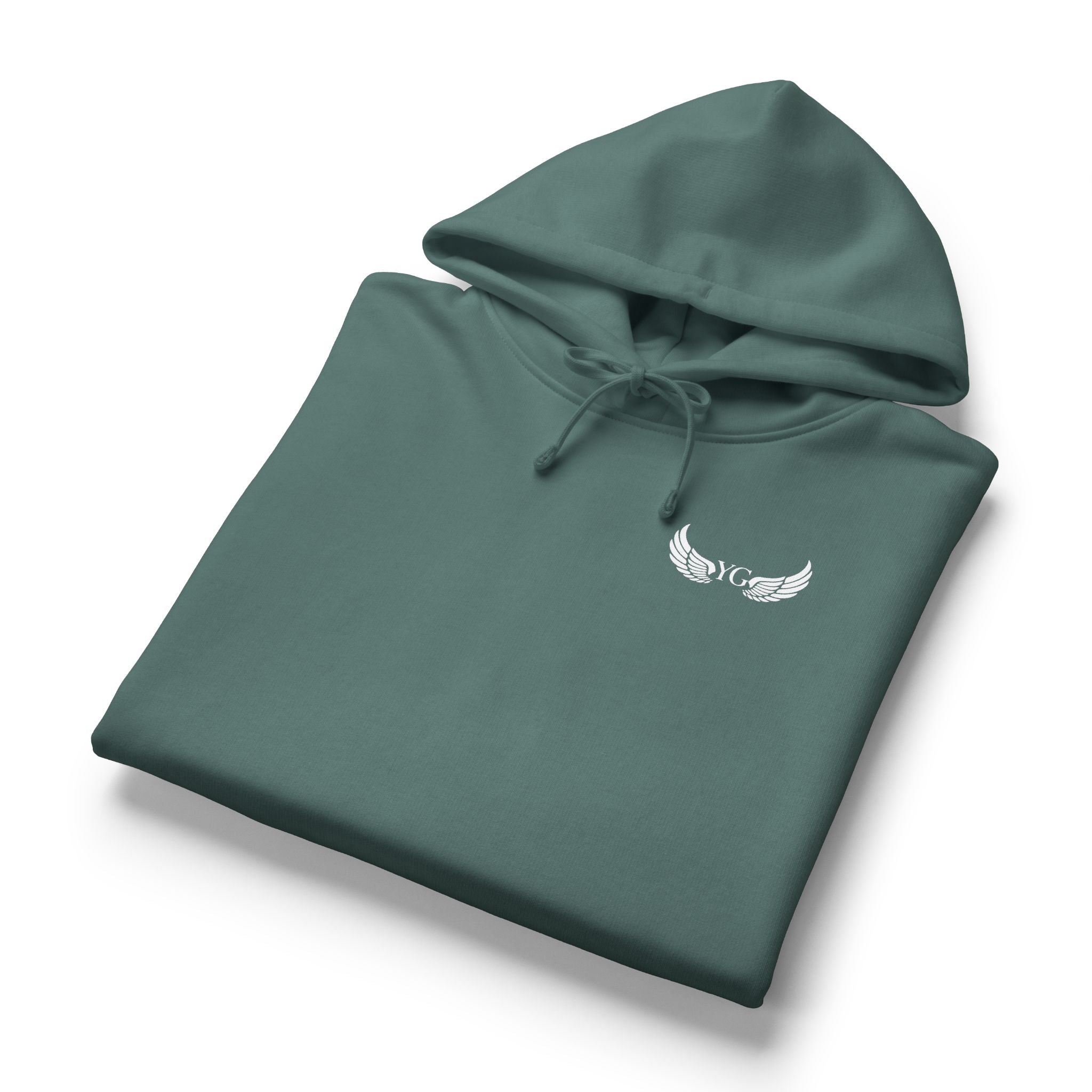 Winged Rose Hoodie — Women's Organic Midweight Cozy Pullover