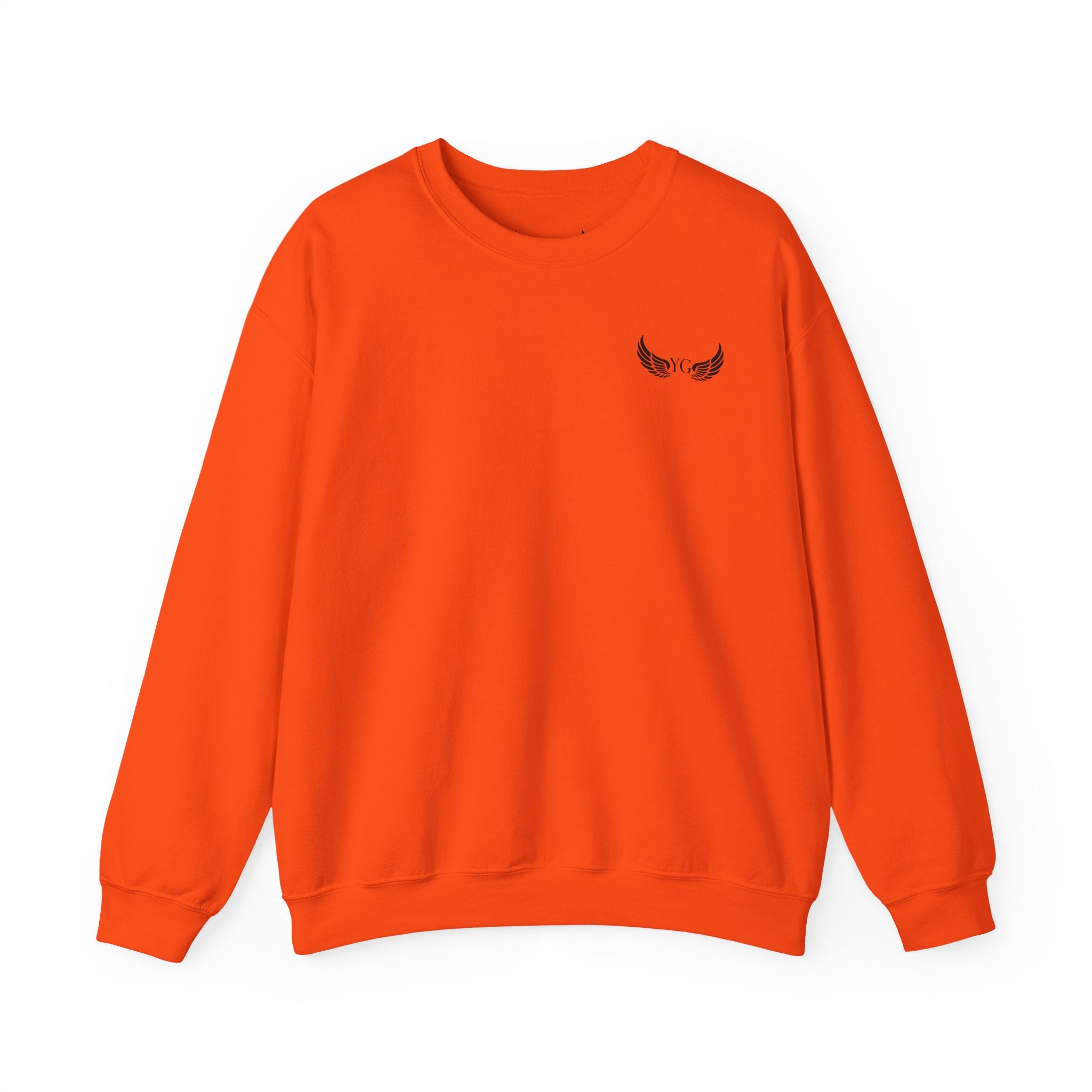 Winged Heart Crewneck Sweatshirt — Minimal Chest Emblem
