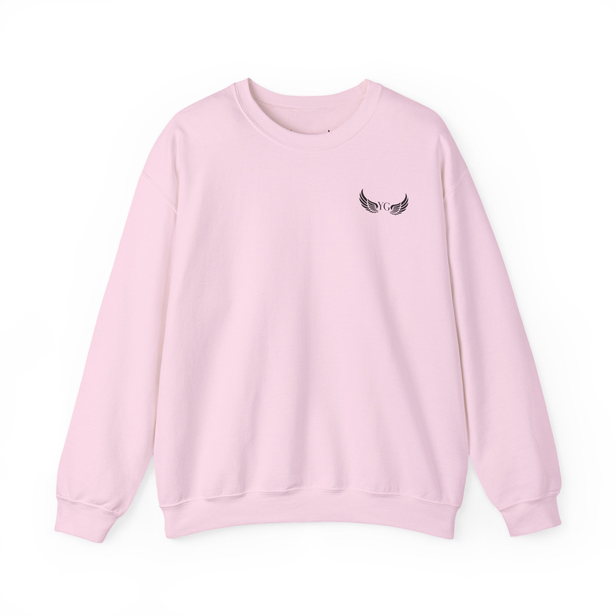 Winged Heart Crewneck Sweatshirt — Minimal Chest Emblem