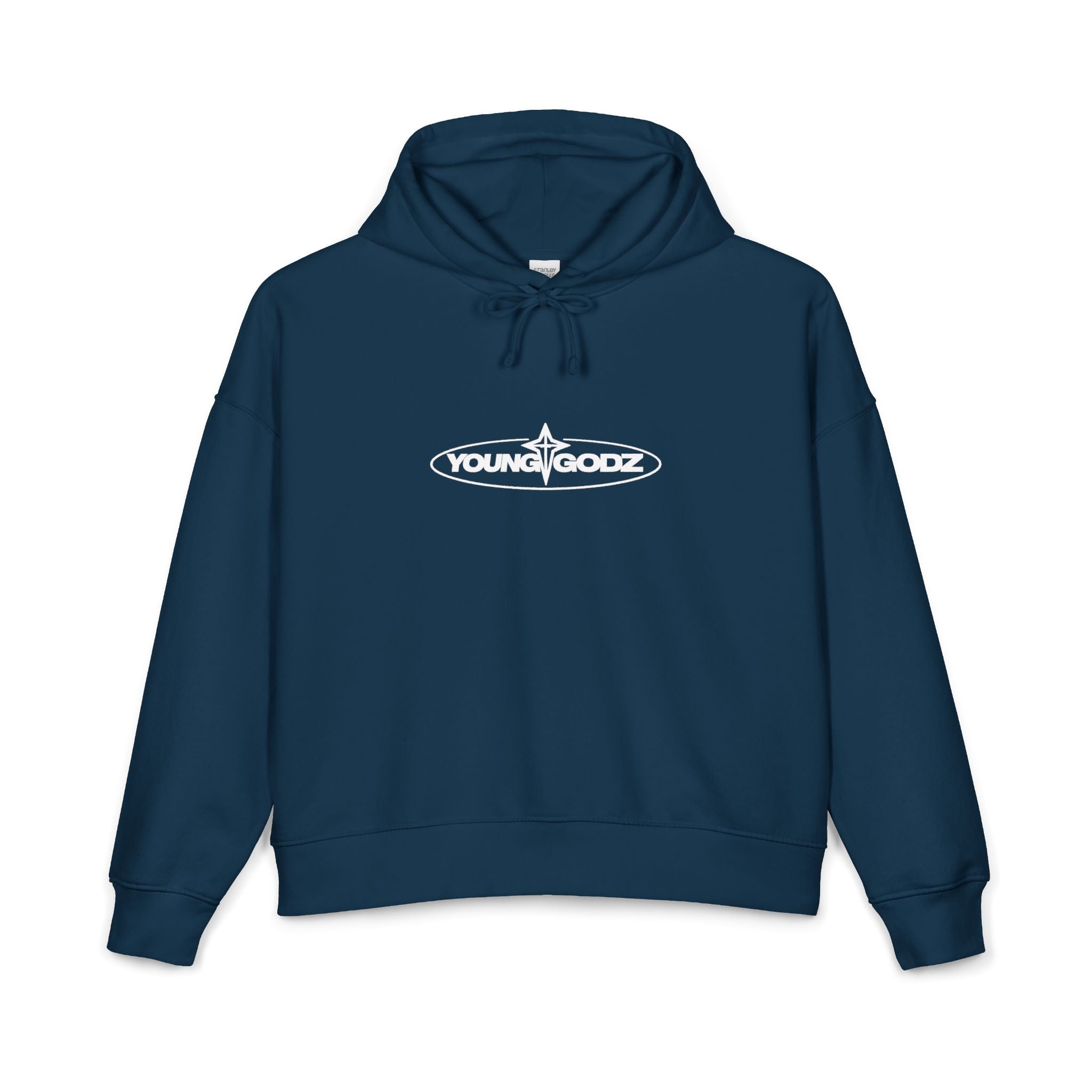 Cross Rose Hoodie — Women's Organic Midweight Cozy Pullover