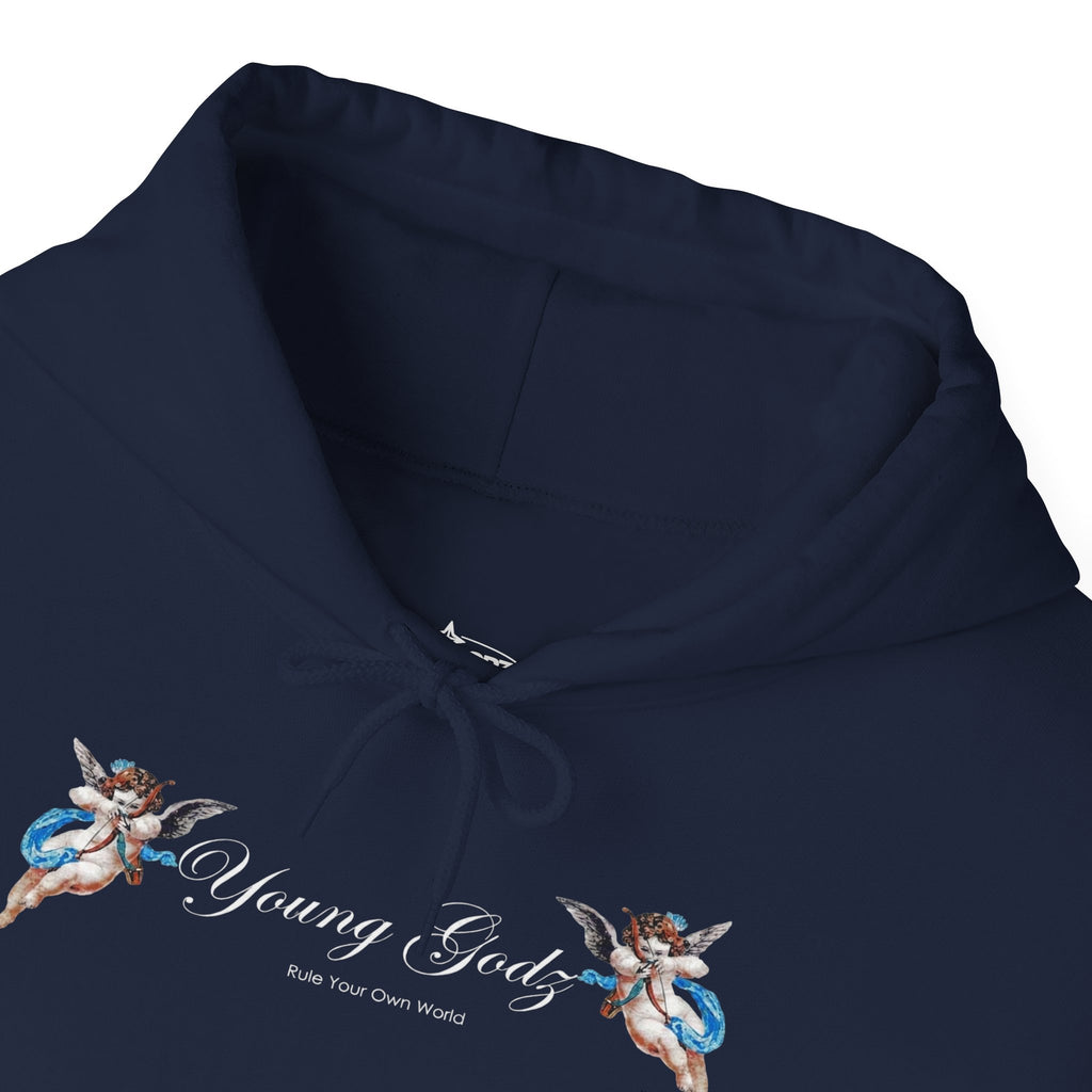 Angels Hoodie — Small Chest Wings Graphic
