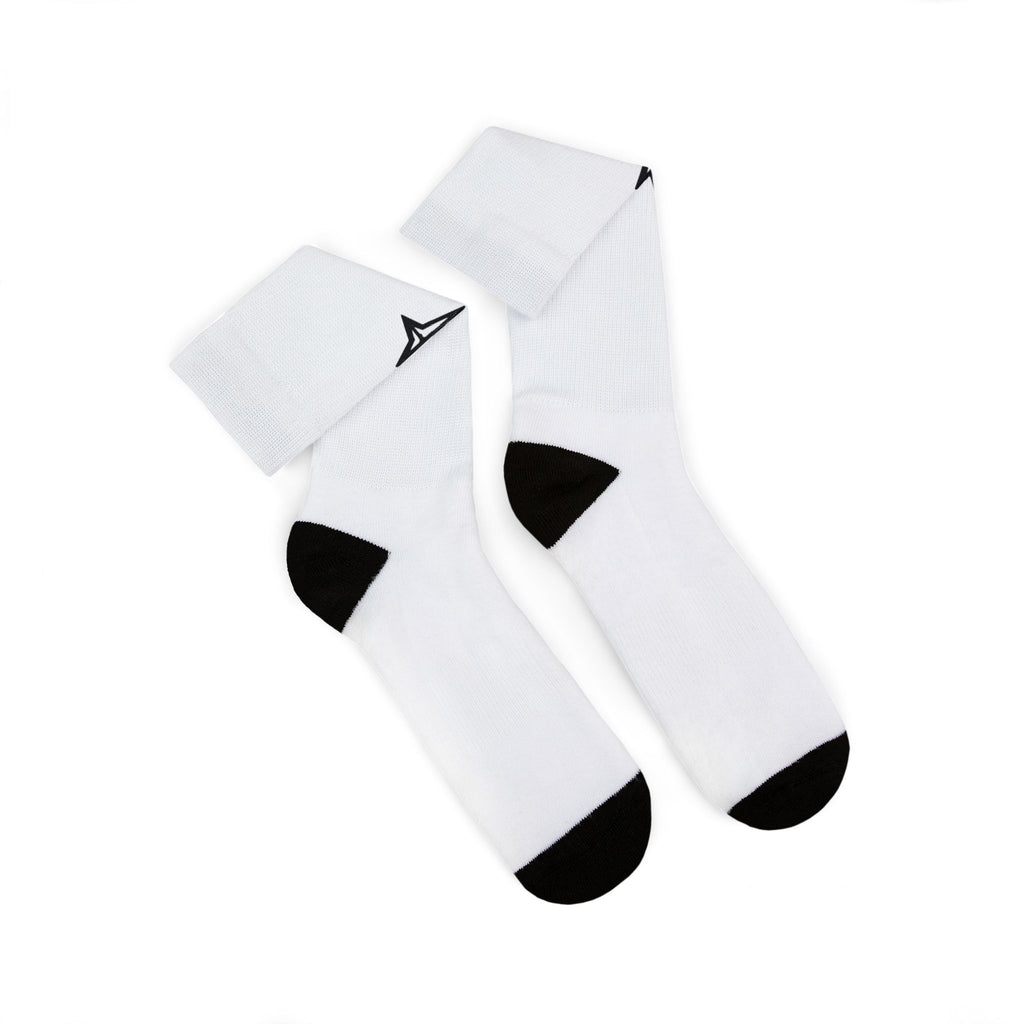 Custom Sublimation Crew Socks — Cross Accent Athletic Socks