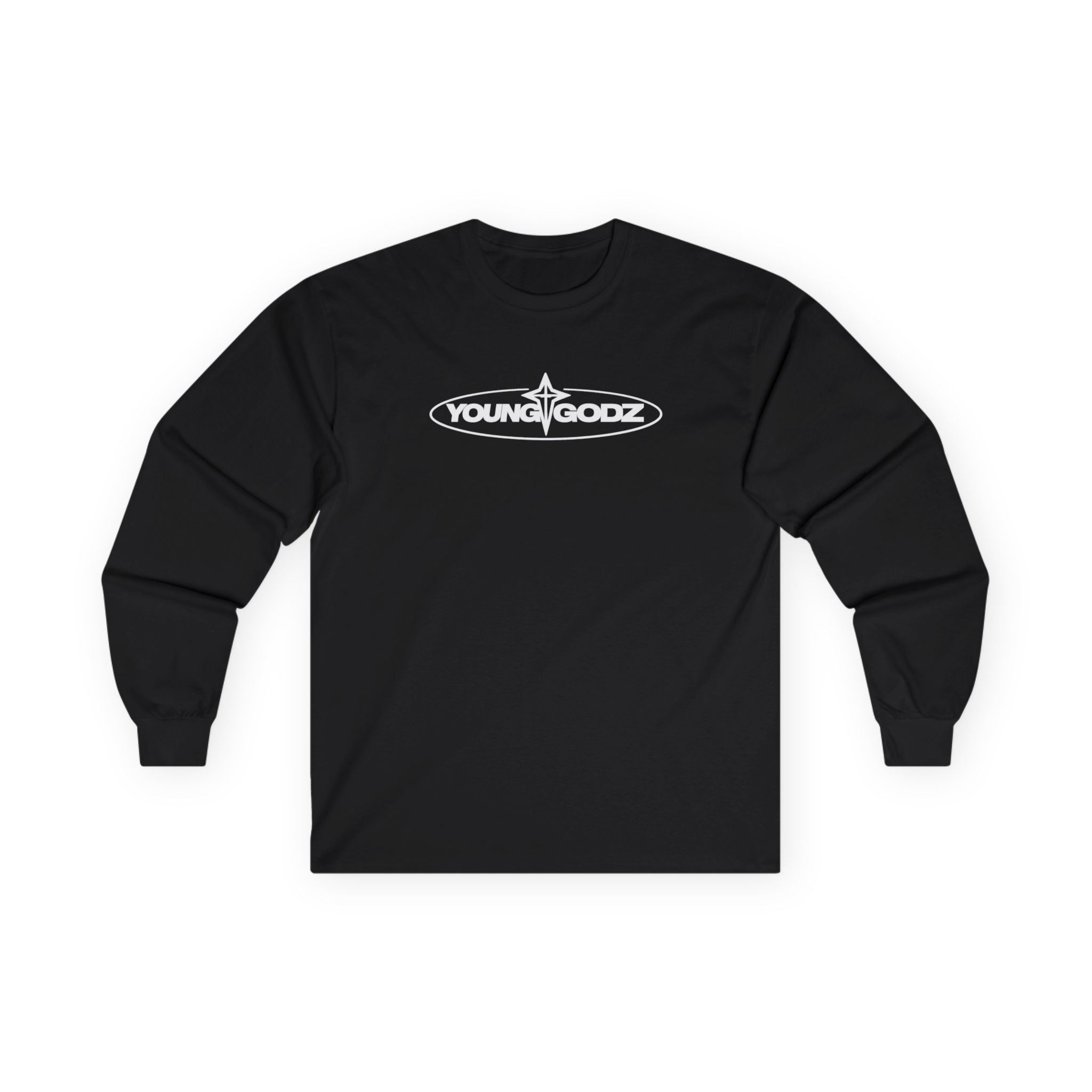 YoungGodz Logo Long Sleeve Tee — Black Streetwear Shirt