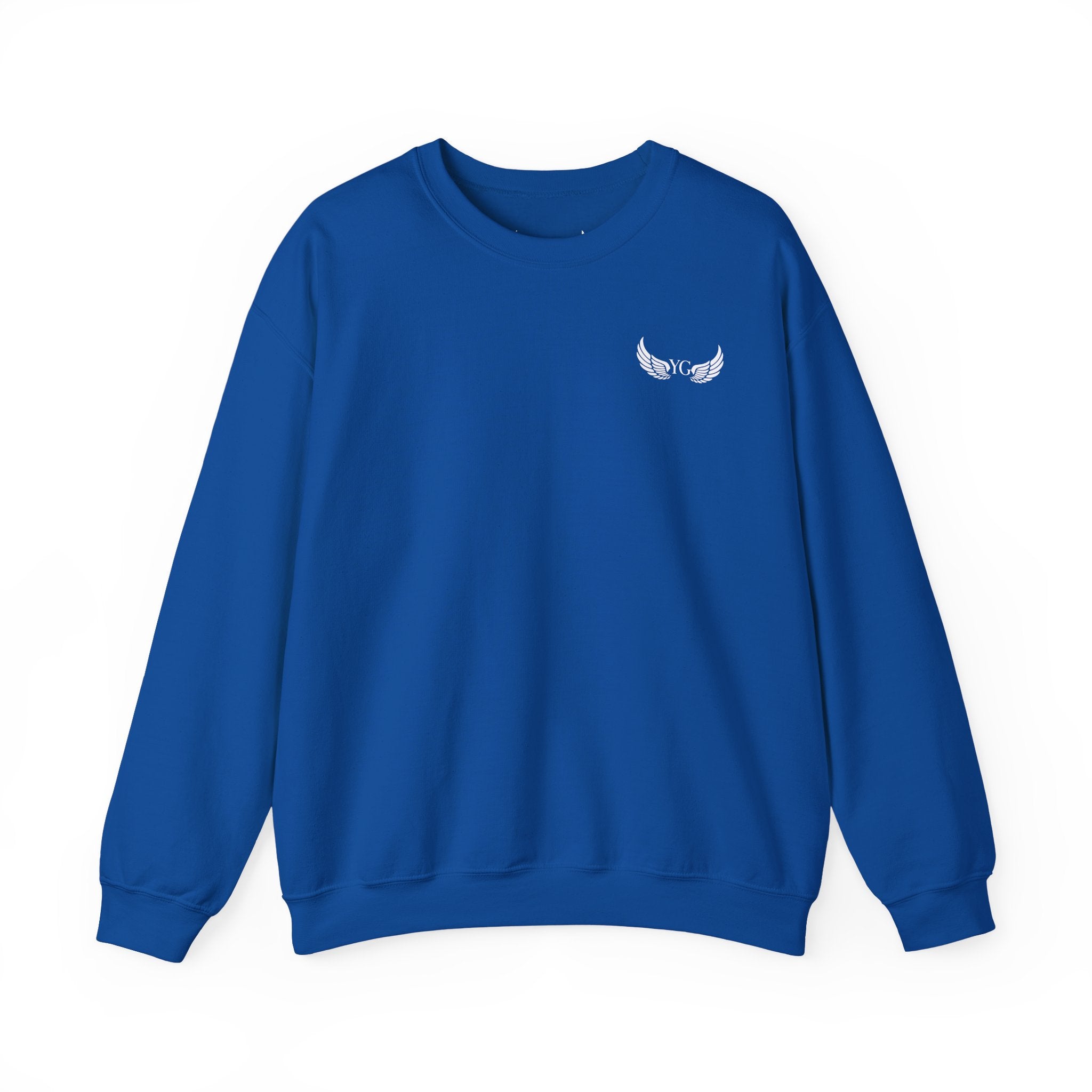 Winged Heart Crewneck Sweatshirt — Minimal Chest Emblem