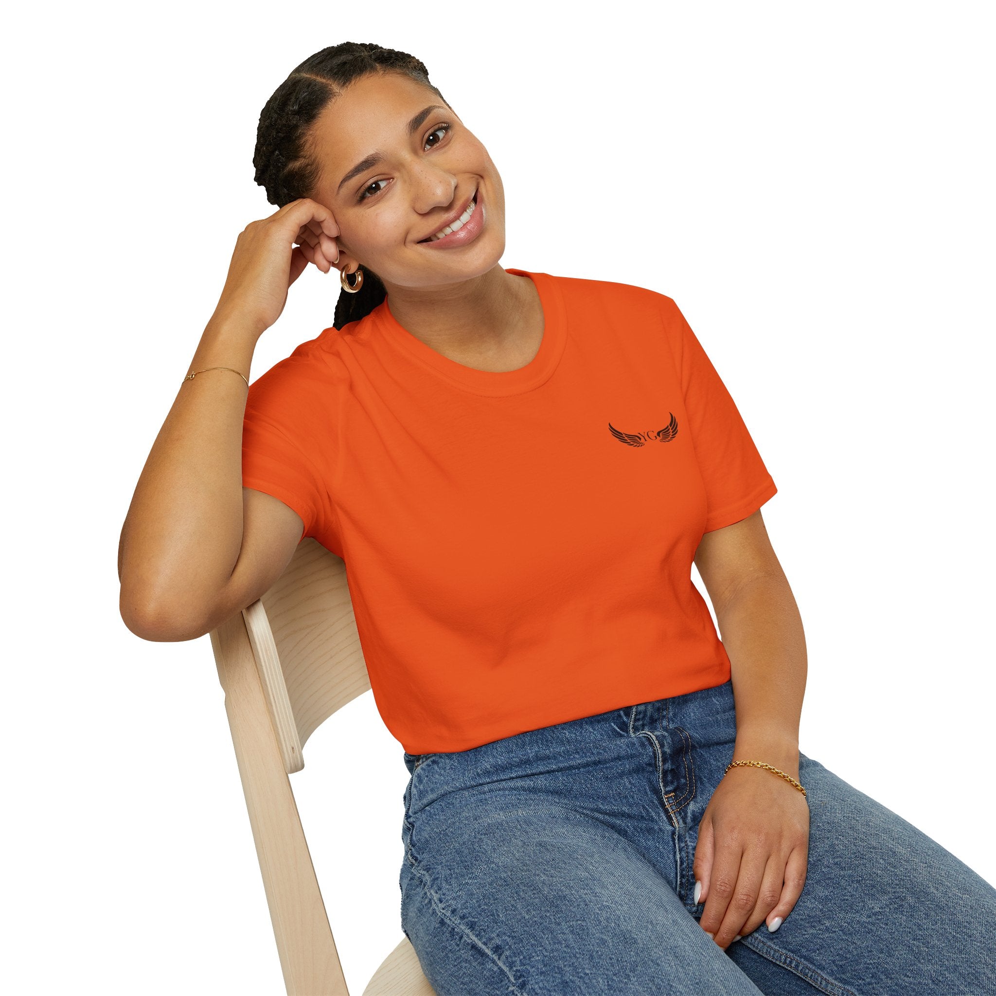 Minimal Angle Wings Unisex Softstyle T-Shirt
