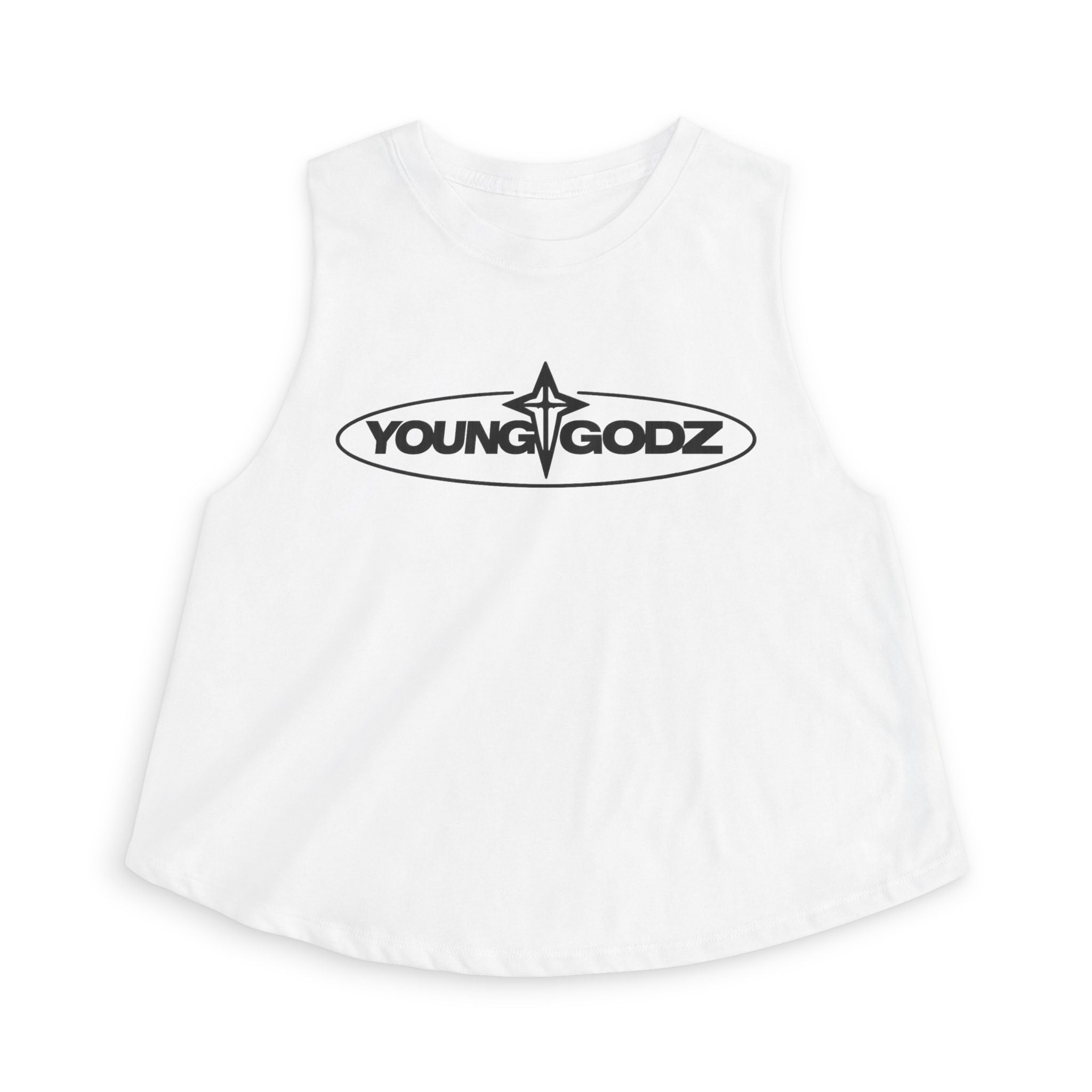 Crop Top — Young Godz Logo Muscle Tee