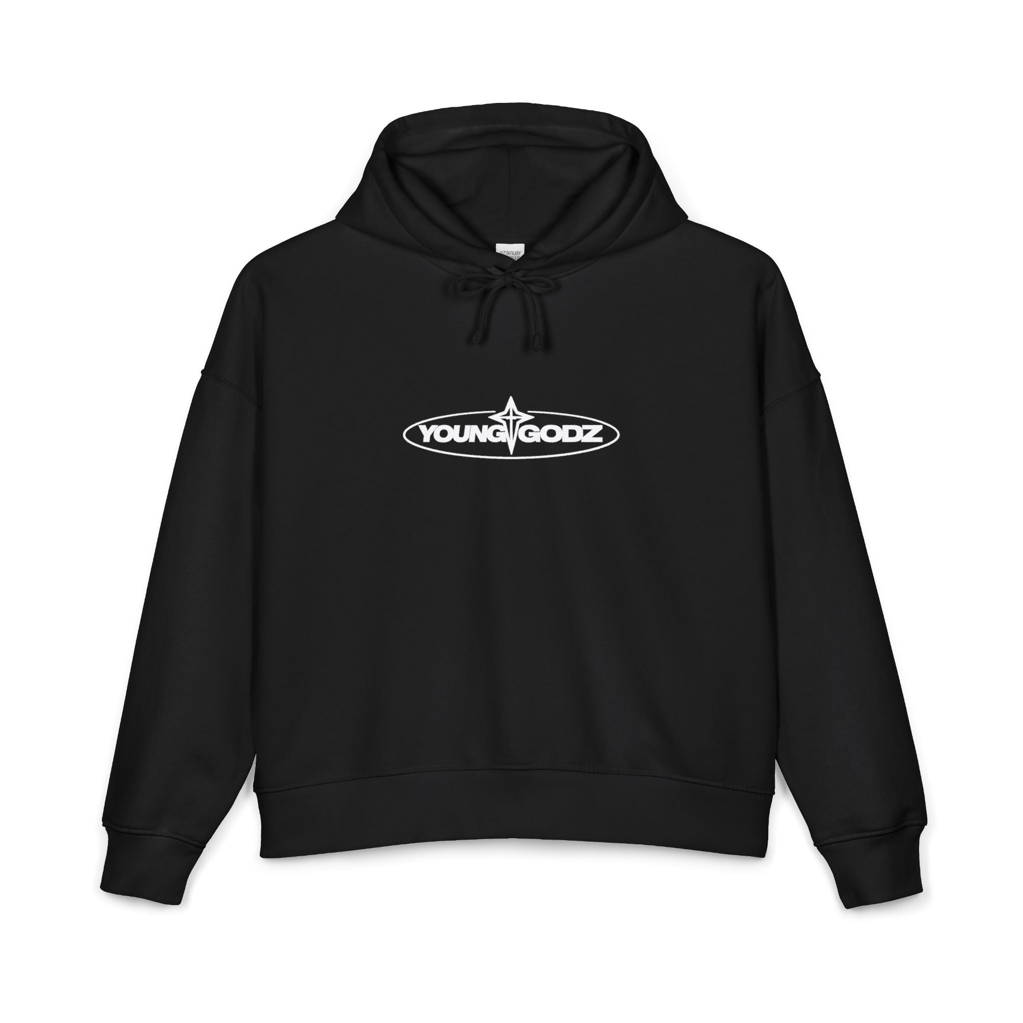 Cross Rose Hoodie — Women's Organic Midweight Cozy Pullover