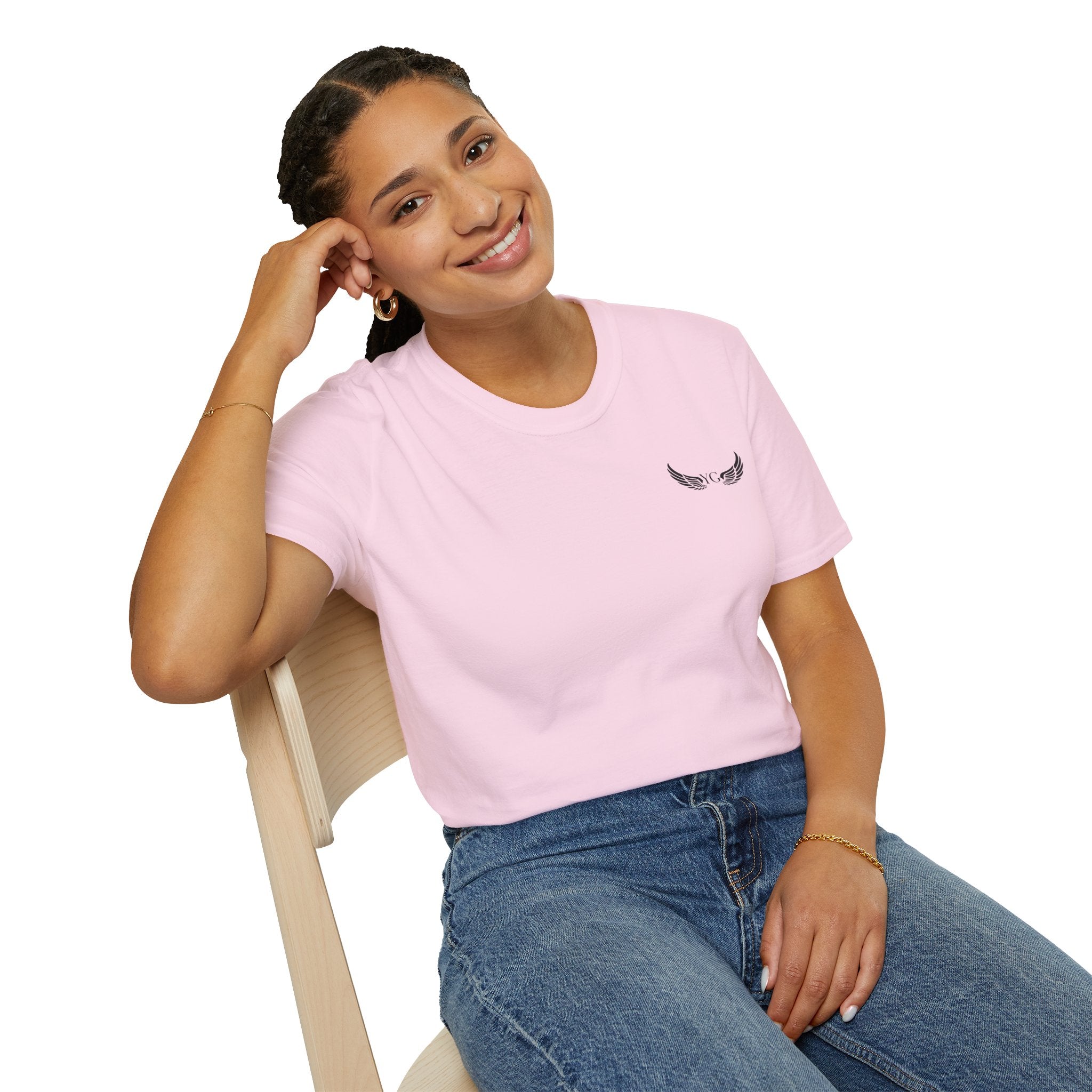 Minimal Angle Wings Unisex Softstyle T-Shirt