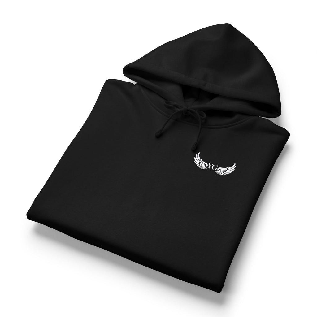 Winged Rose Hoodie — Women's Organic Midweight Cozy Pullover