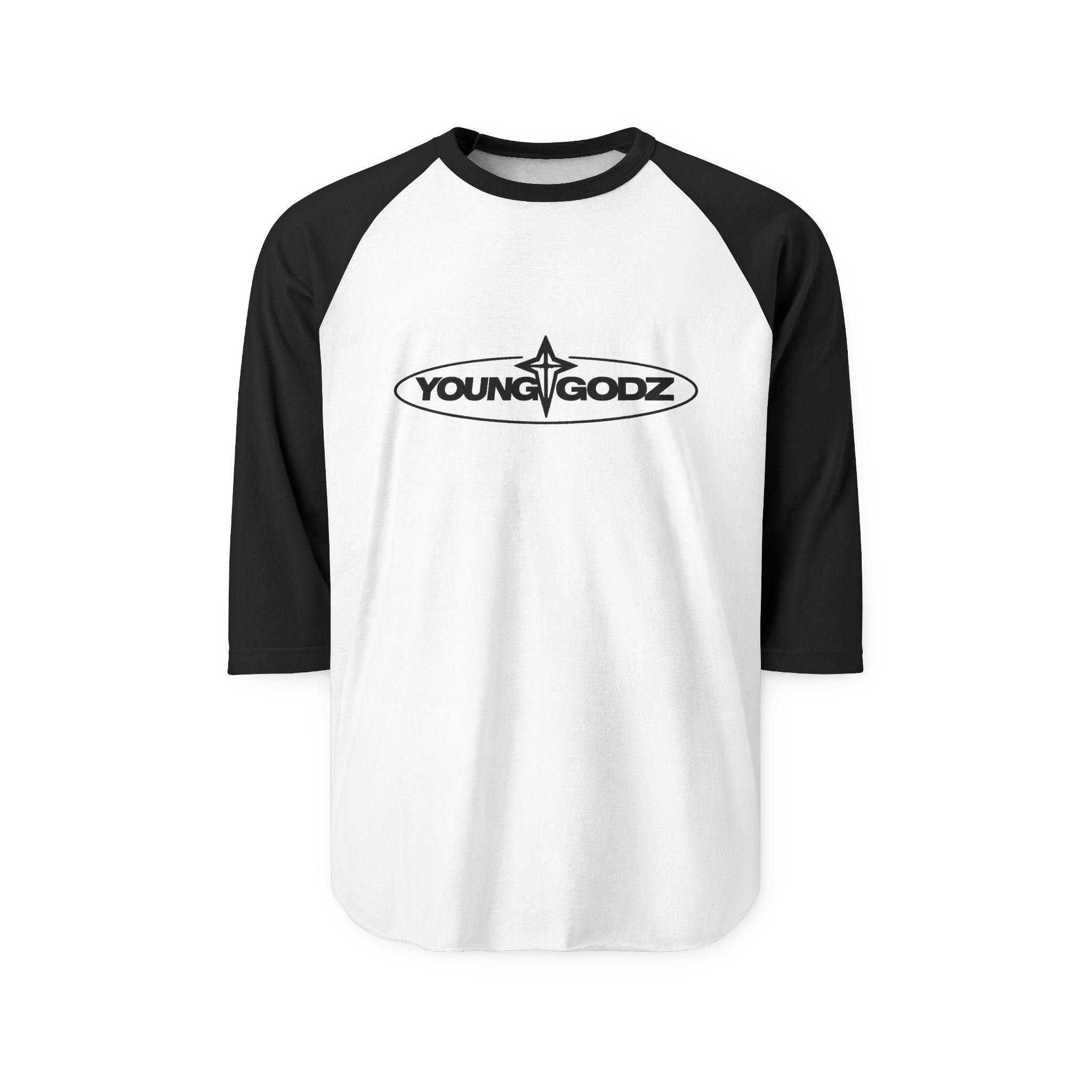 Raglan Shirt — Young Godz Logo Baseball Tee