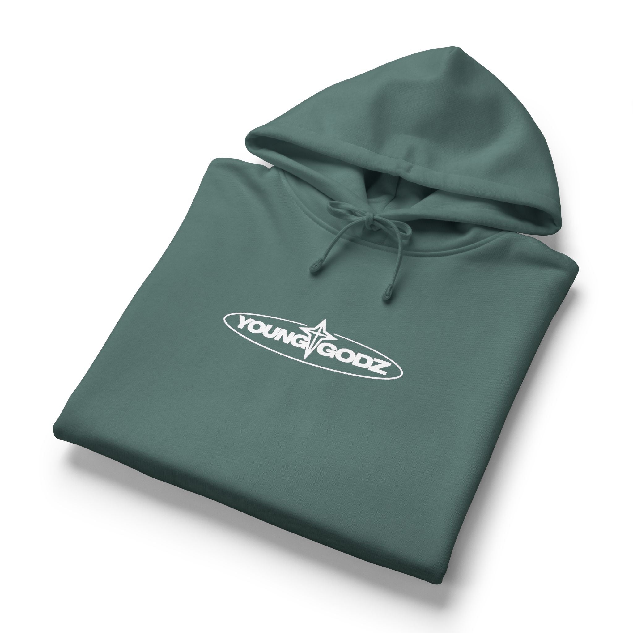Cross Rose Hoodie — Women's Organic Midweight Cozy Pullover