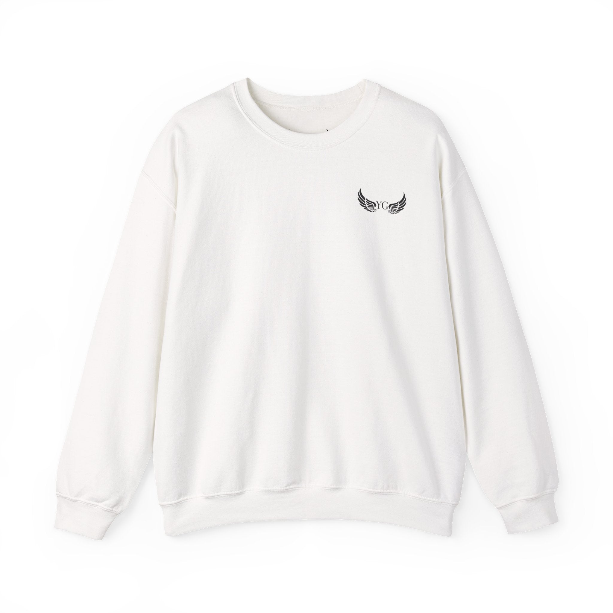 Winged Heart Crewneck Sweatshirt — Minimal Chest Emblem