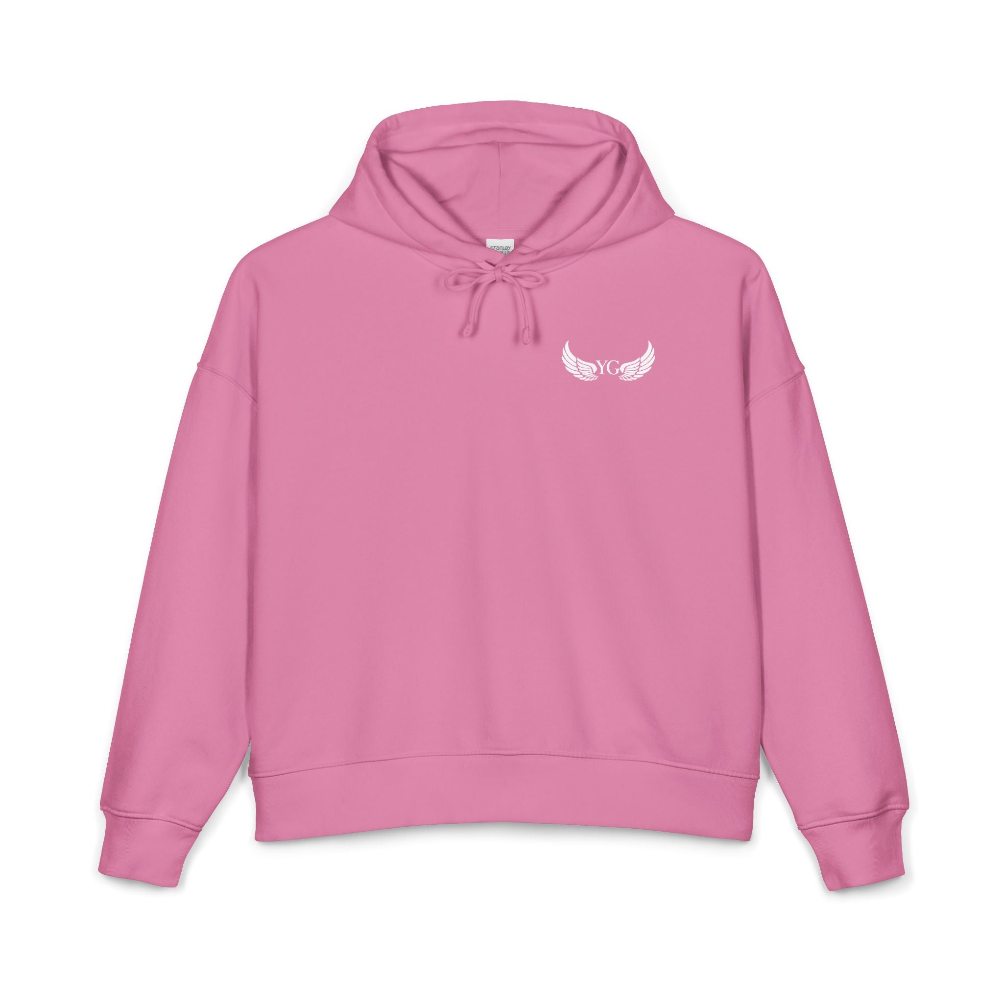 Winged Rose Hoodie — Women's Organic Midweight Cozy Pullover